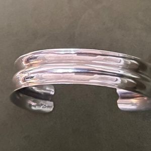 Silver unisex cuff bracelet